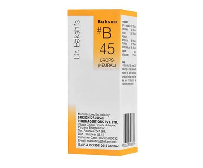 Bakson's Homeopathy B45 Drops - PUSHMYCART