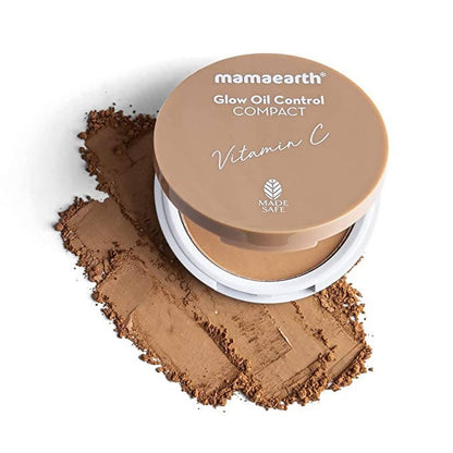 Mamaearth Glow Oil Control Compact With SPF 30 |Nude Glow