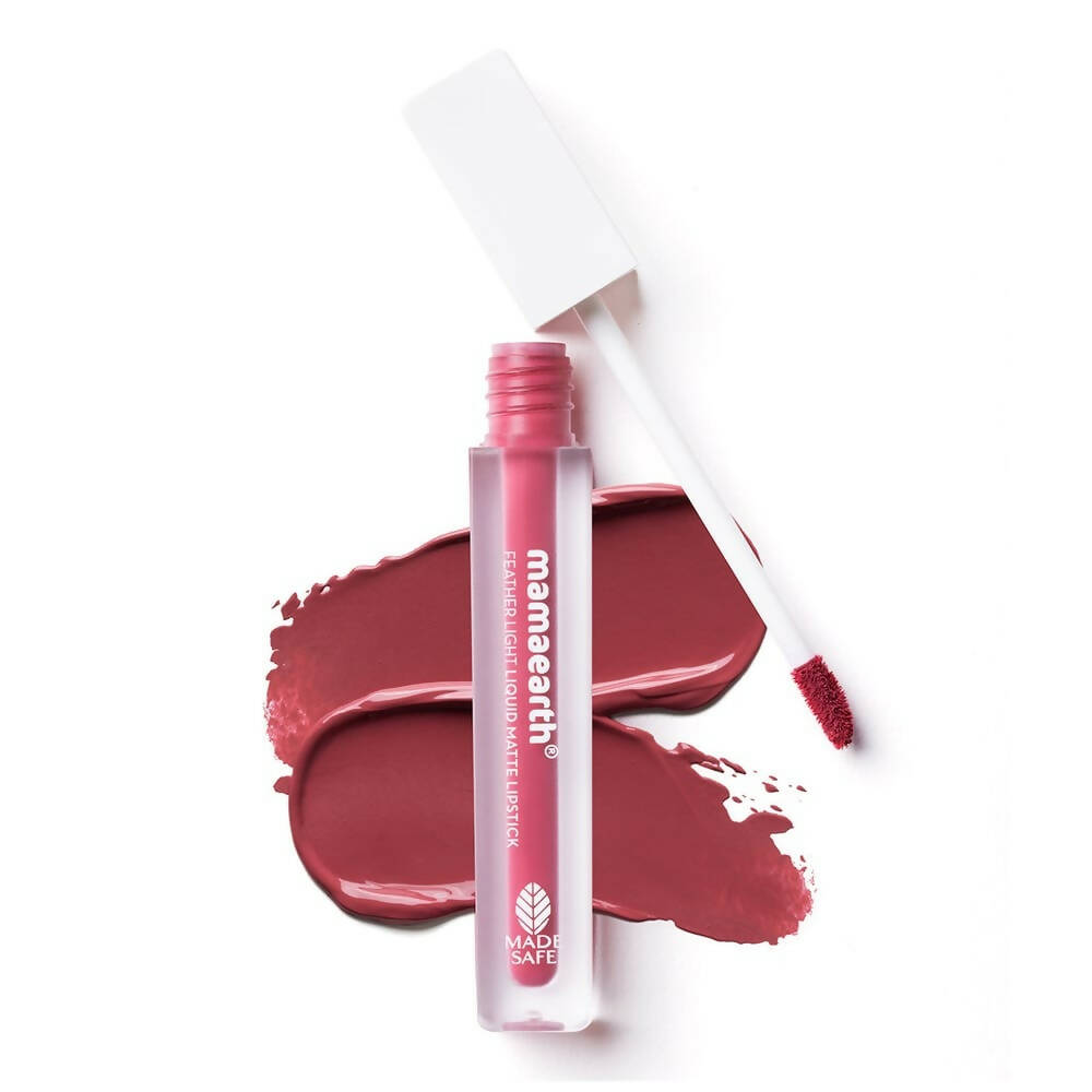 Mamaearth Feather Light Liquid Matte Lipstick | Nude Rose