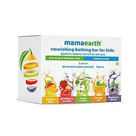 Mamaearth Fruit Based Nourishing Clear Bathing Bar Baby Soap With Glycerine for Kids