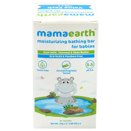 Mamaearth Moisturizing Baby Bathing Soap Bar with Goat Milk & Oatmeal