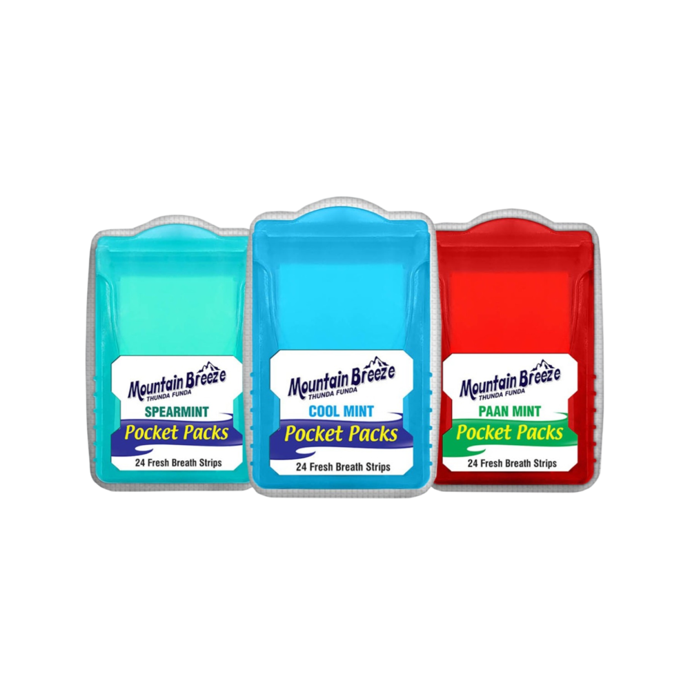 Mountain Breeze Sugar Free Mint Breath Strips - Mix Flavour