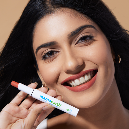 Mamaearth Moisture Matte Long Stay Lipstick-Cinnamon Nude