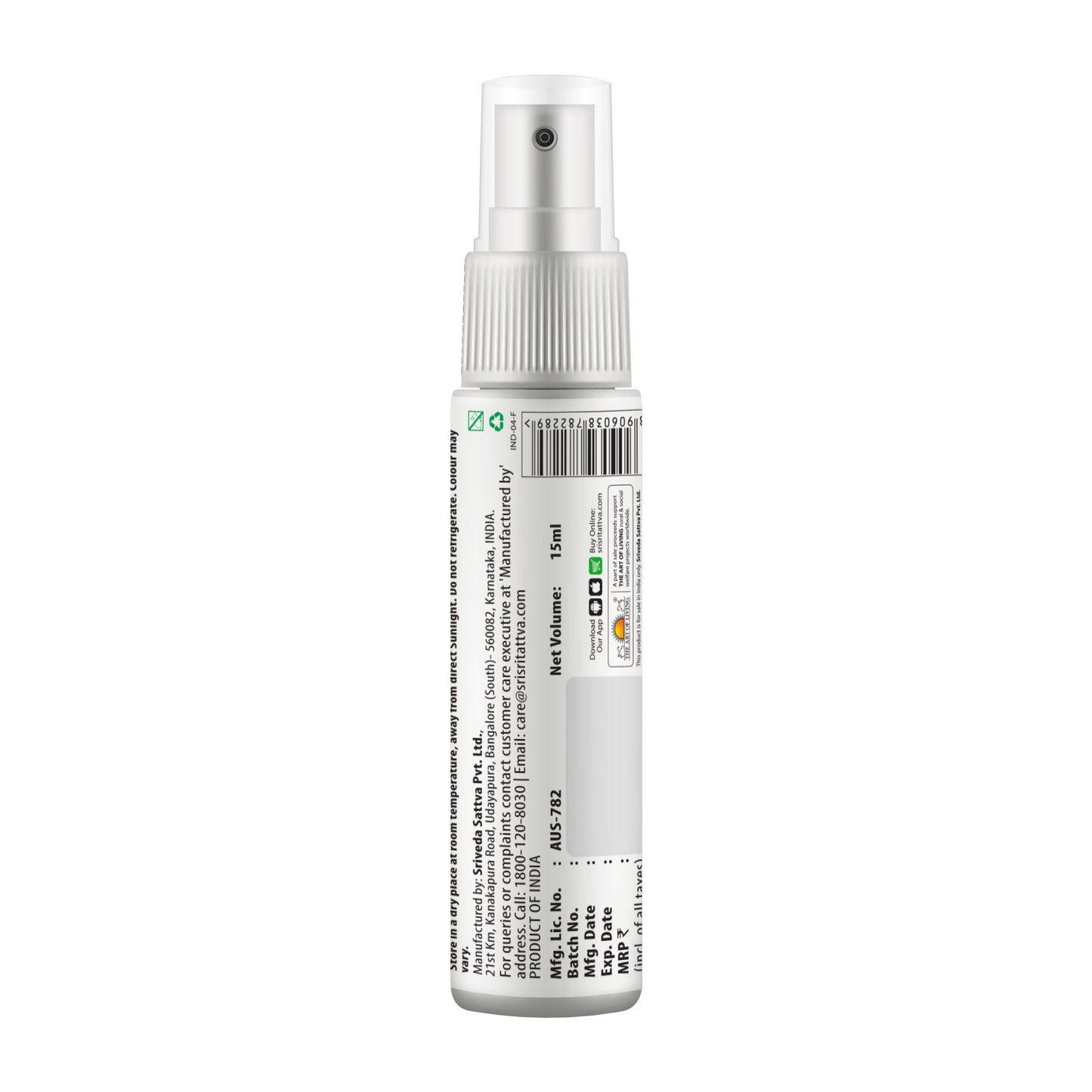 Sri Sri Tattva Mouth Freshner 15ml - PUSHMYCART