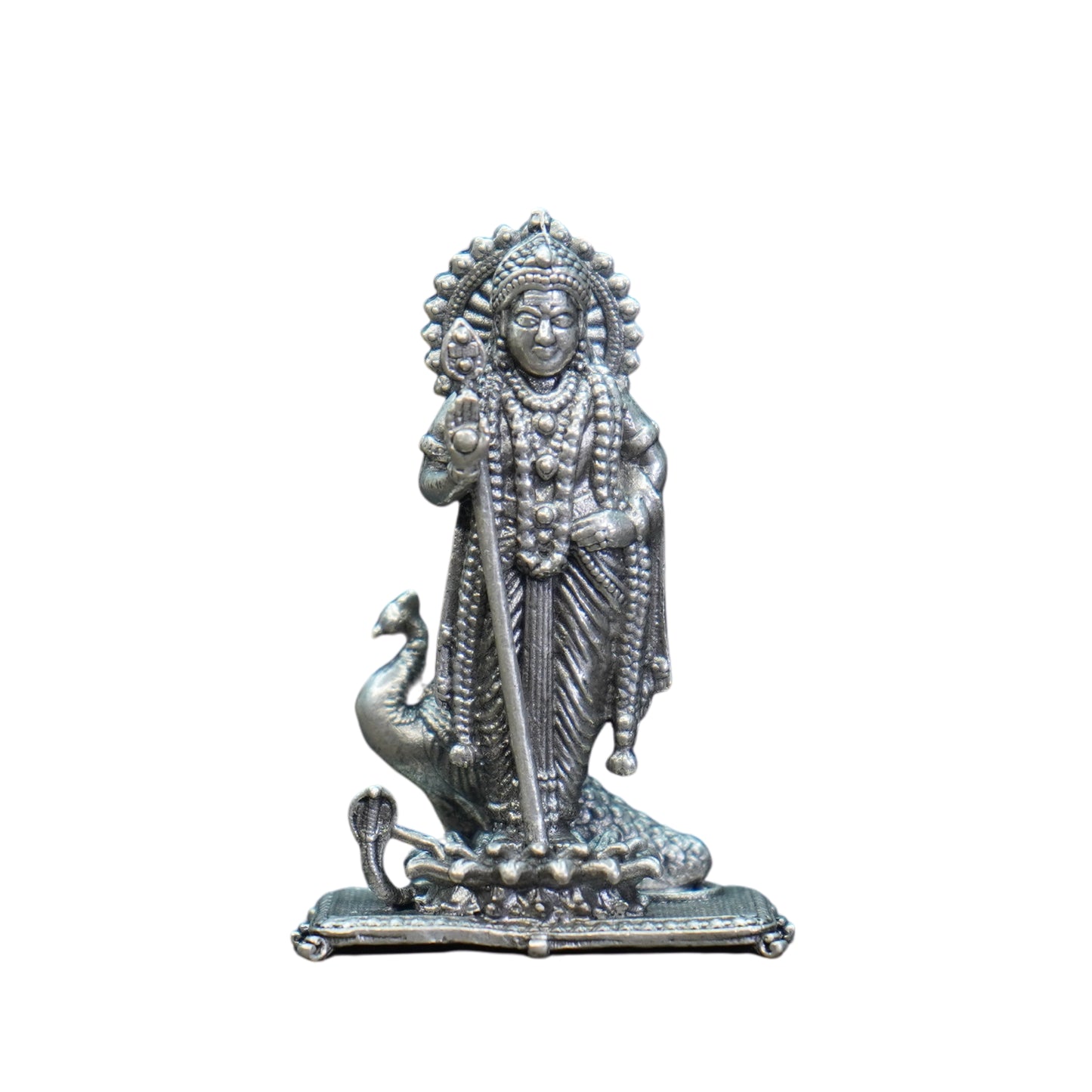 Mahita Collections Pure Silver Antique Muragan Idol Standing 42.84G