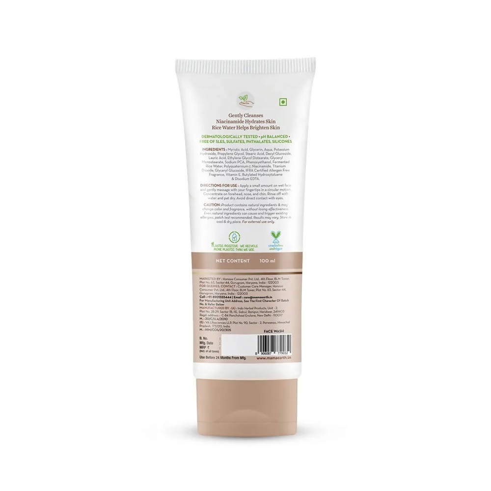 Mamaearth Rice Face Wash With Rice Water and Niacinamide