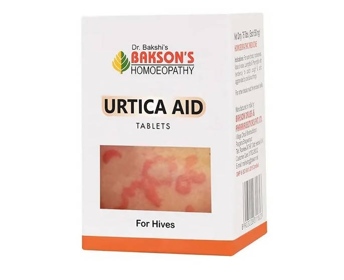 Bakson's Homeopathy Urtica Aid Tablets - PUSHMYCART