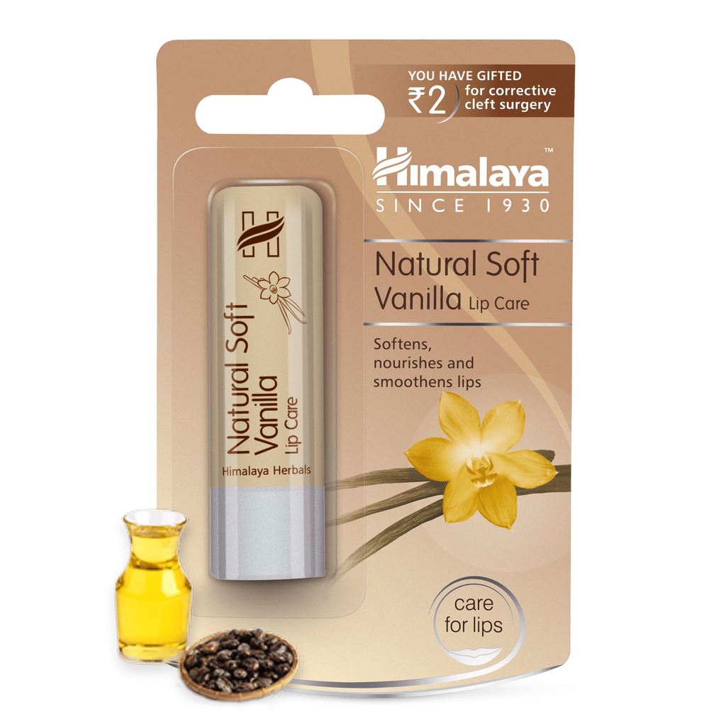HIMALAYA NATURAL SOFT VANILLA LIP CARE 4.5