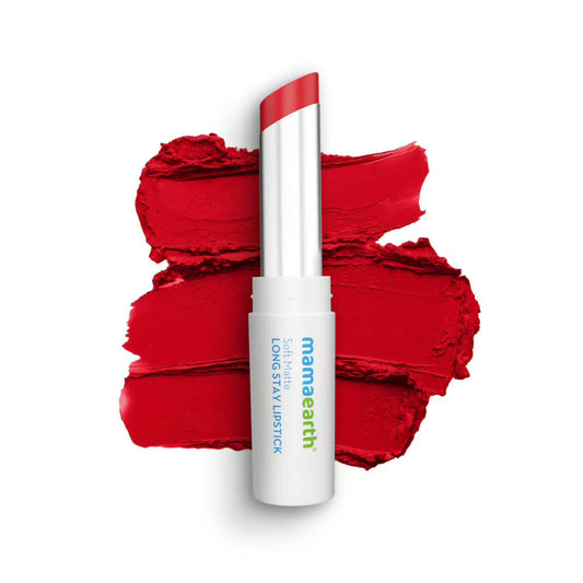 Mamaearth Soft Matte Long Stay Lipstick | Ruby Red