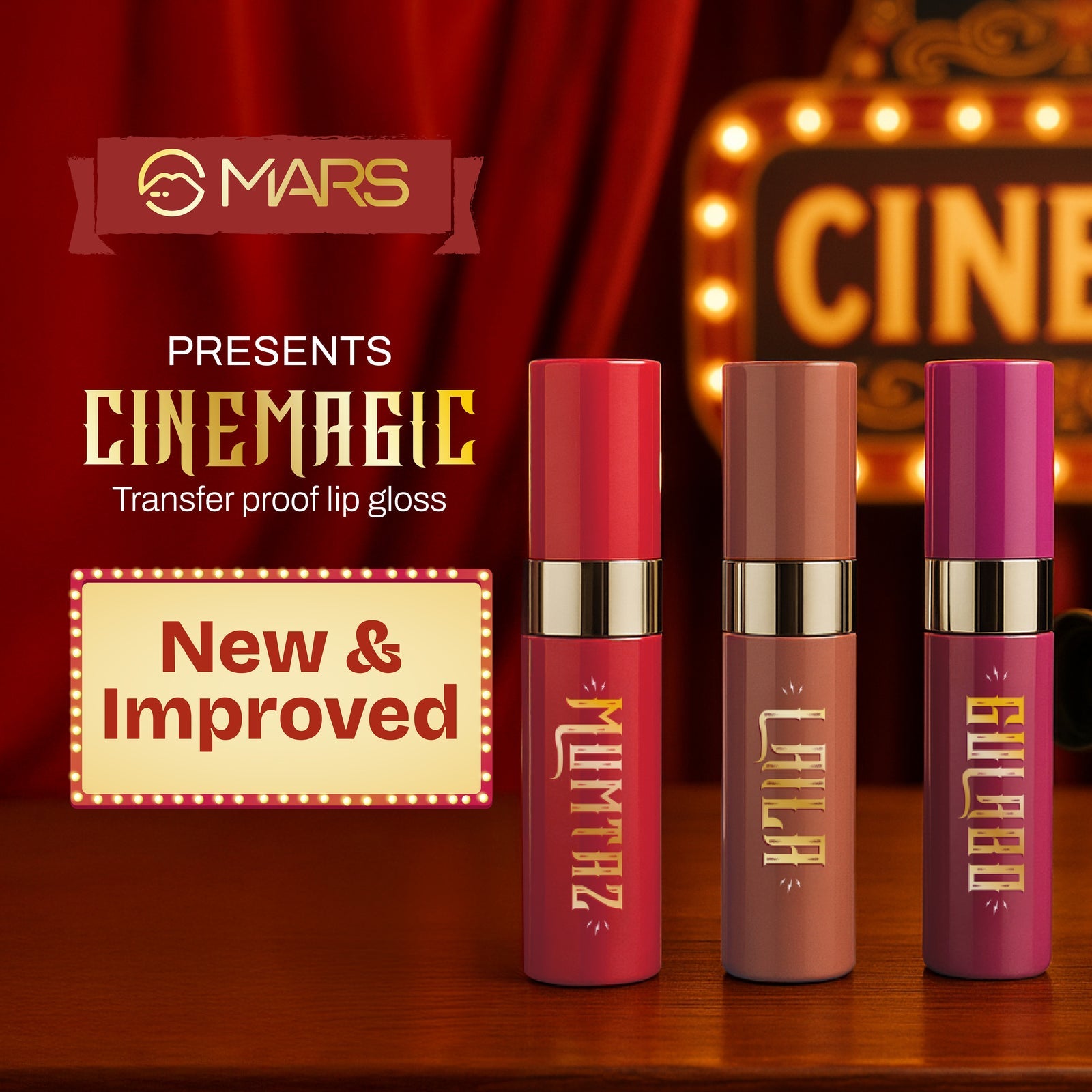 Mars CineMagic | Non Transfer Lip Gloss