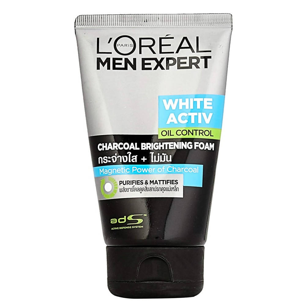 L'Oreal Paris Men Expert White Activ Oil Control Charcoal Brightening Foam 100ml