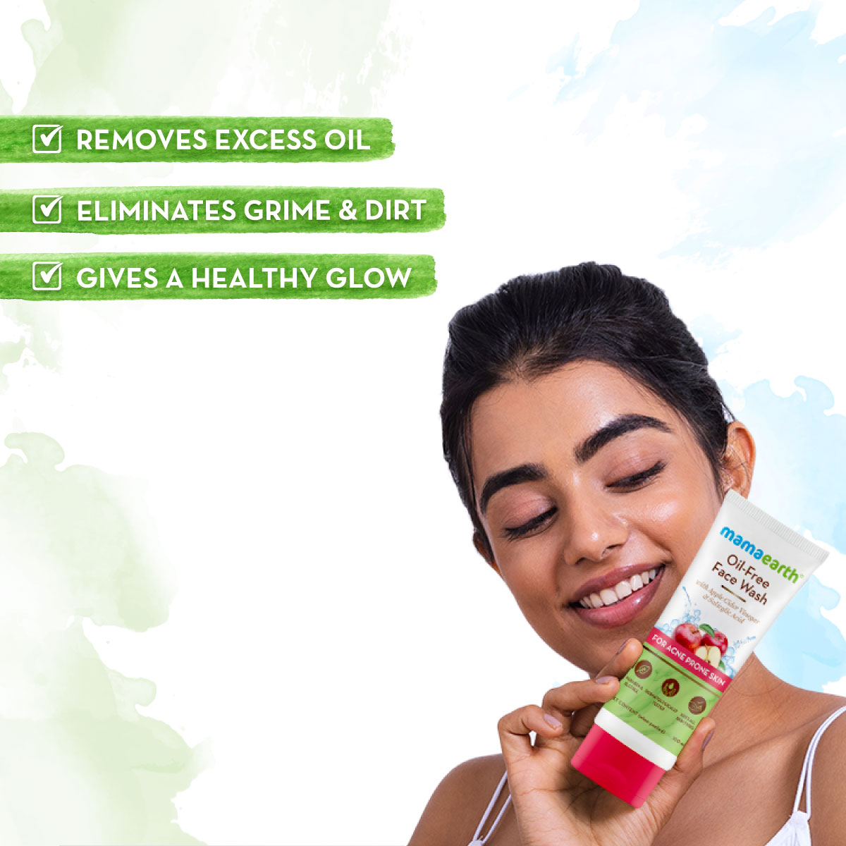 Mamaearth Oil-Free Face Wash For Acne-Prone Skin 100ml