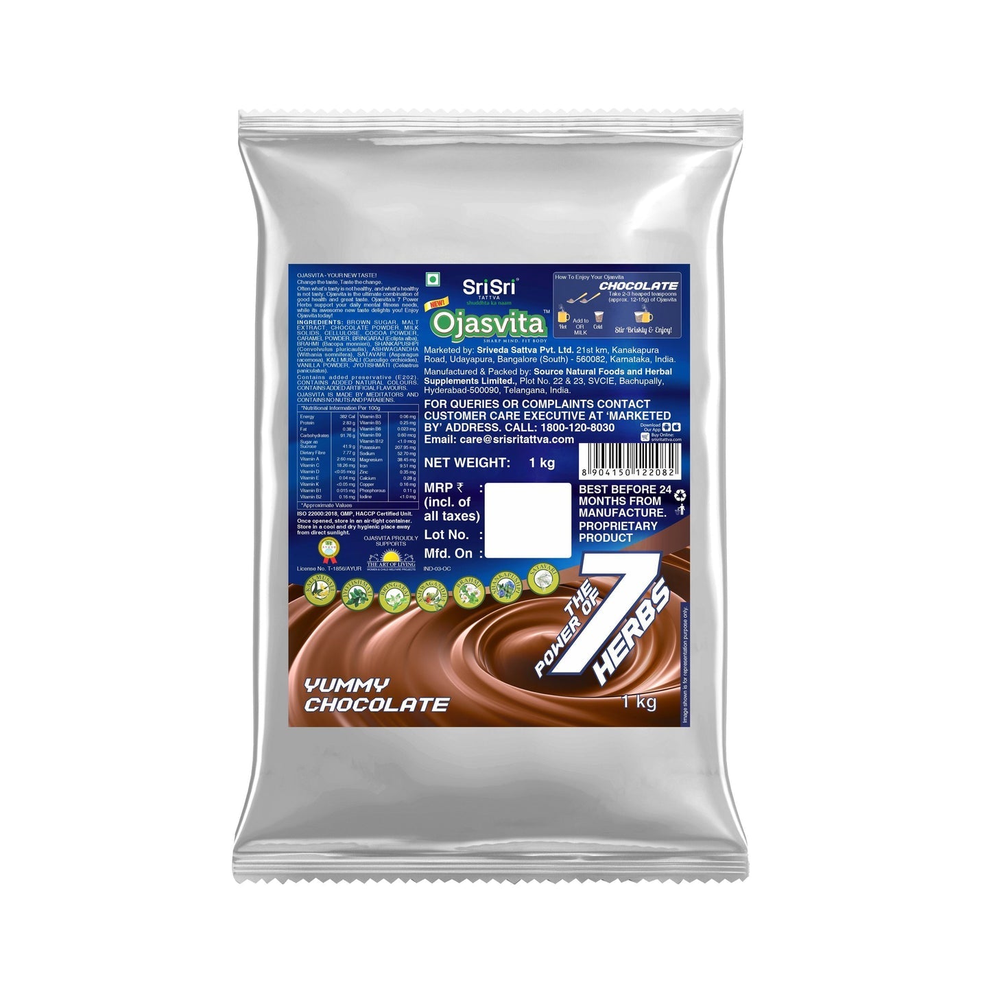 Sri Sri Tattva Chocolate Ojasvita - Sharp Mind &amp; Fit Body