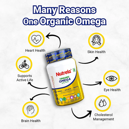 Patanjali Nutrela Organic Omega 3, 6, 7, 9 Capsule