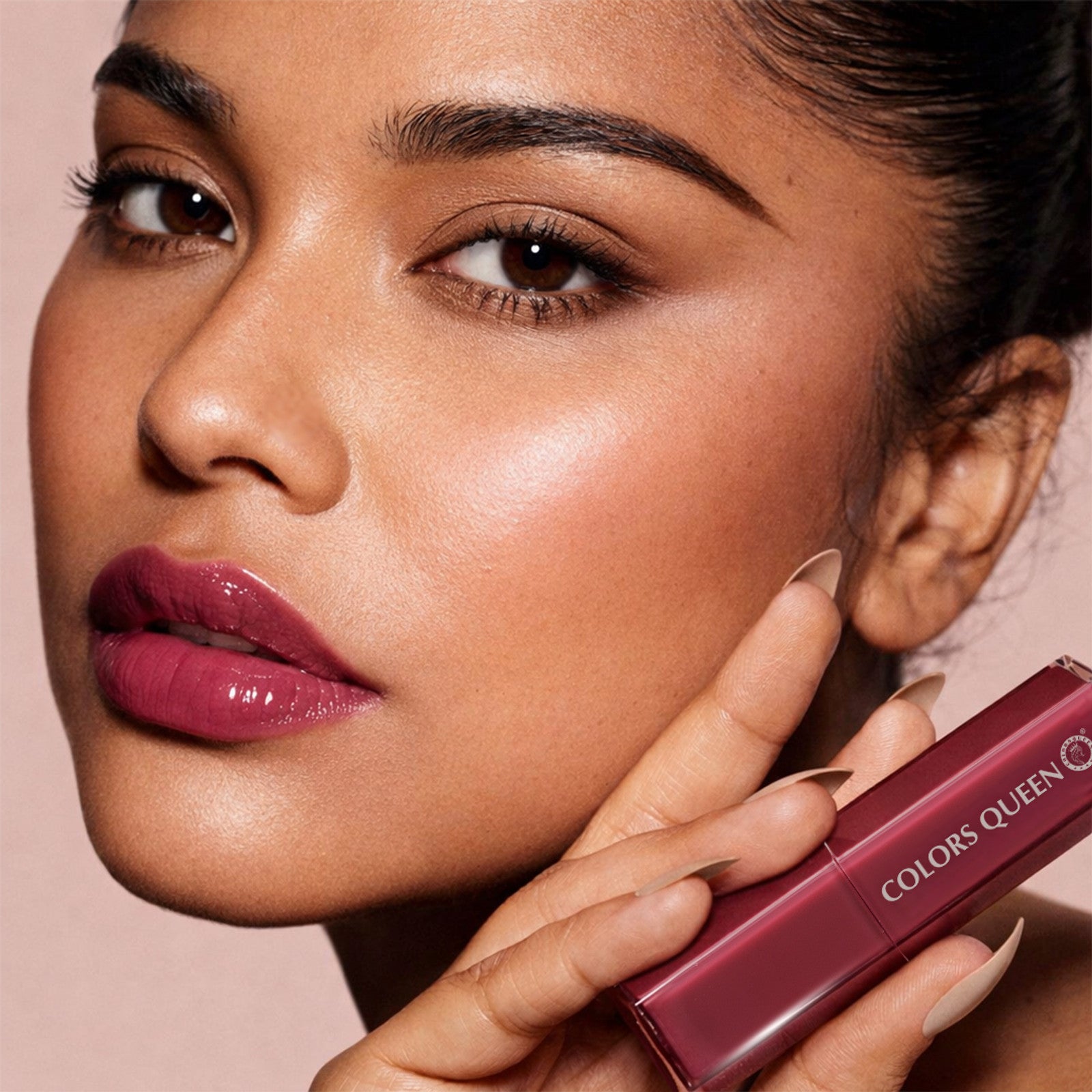 COLORS-QUEEN-Gloss-Stick-High-Shine-Lipstick---Mauve-Macaron