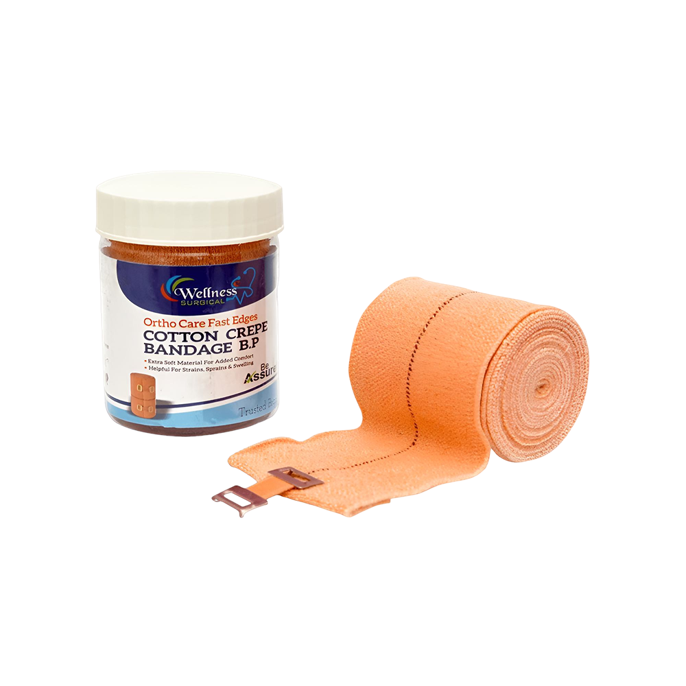 Wellness Surgicals Crepe Bandage (6 cm X 4 m)