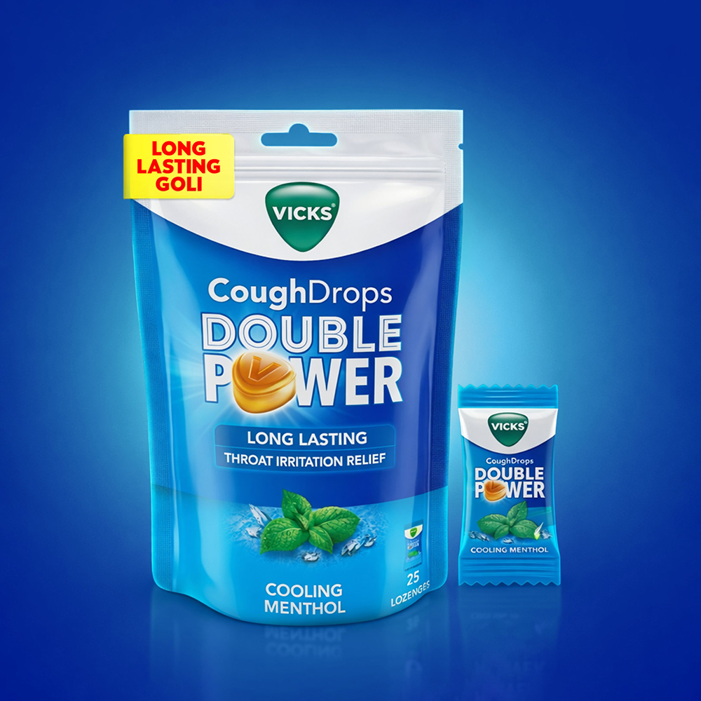 Vicks Cough Drops Double Power - Cooling Menthol
