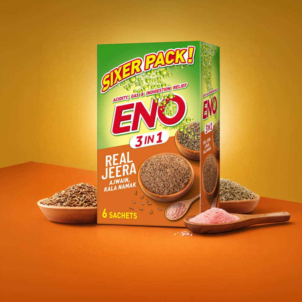 Eno 3 in 1 Antacid (Jeera, Ajwain & Kala Namak)