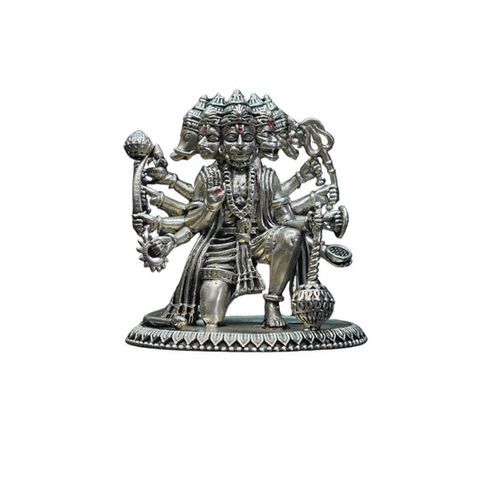 Mahita Collections Pure Silver Antique Panchamukhi Hanuman 175.72G