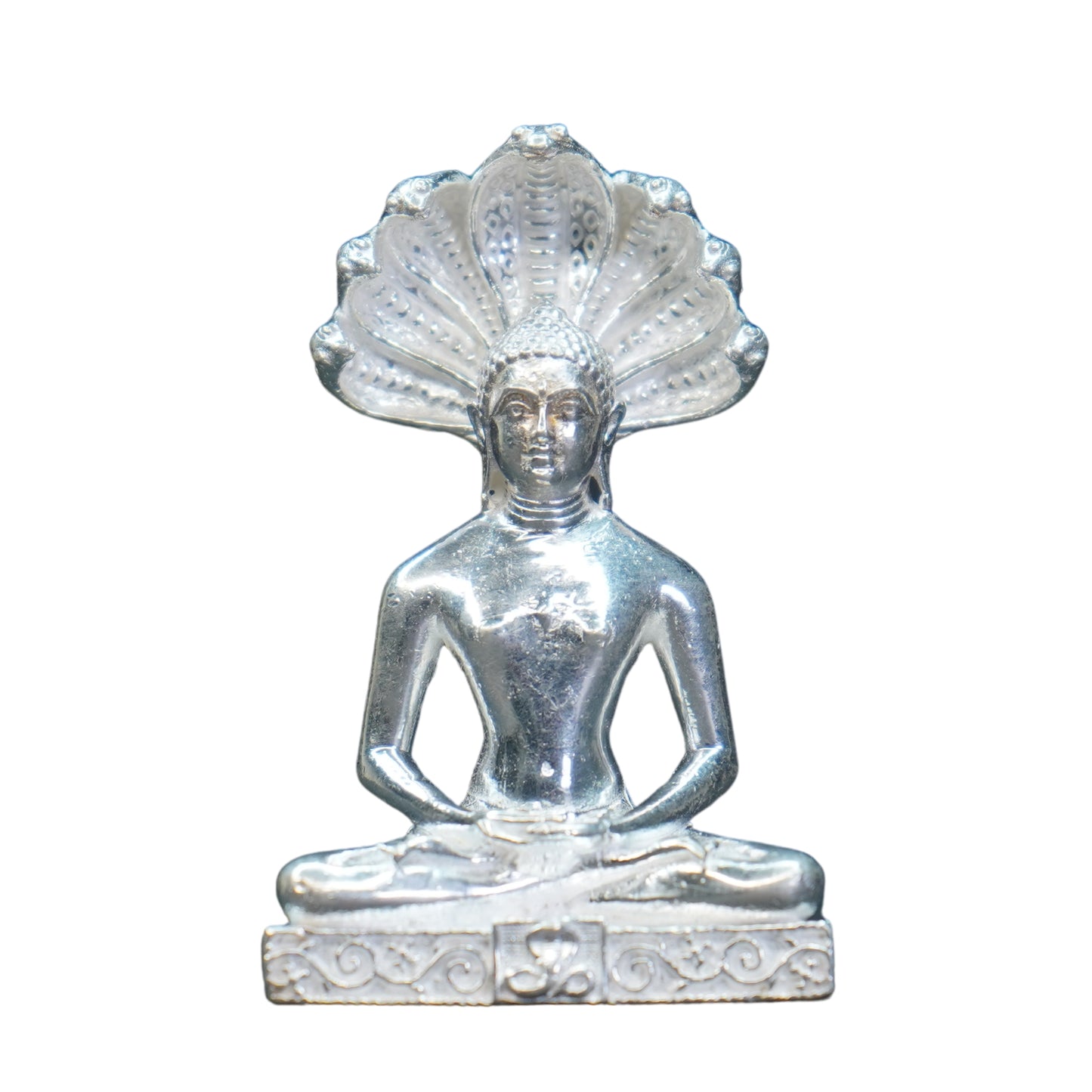 Mahita Collections Pure Silver Antique Parshwanath Pure Silver 65.58G