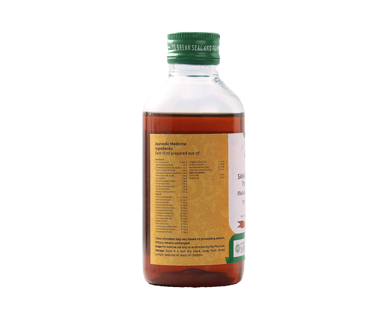 Vaidyaratnam Sahacharadi Oil