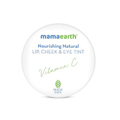 Mamaearth Nourishing Natural Lip Cheek and Eye Tint with Vitamin C and Rose