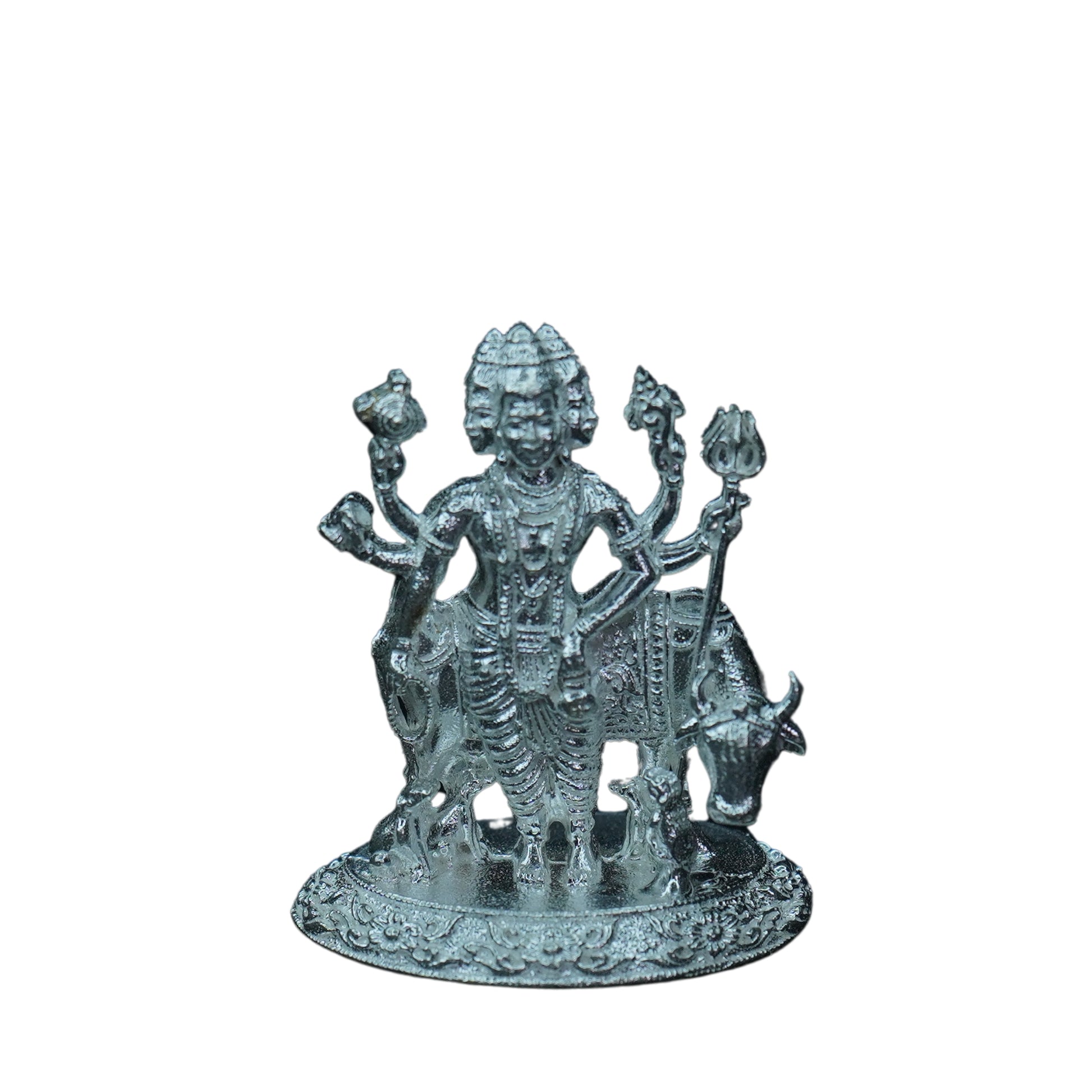 Mahita Collections Pure Silver Dattatreya Swami 21.69g