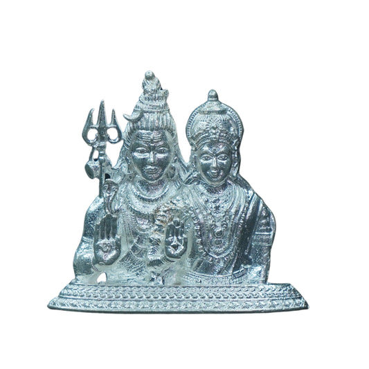 Mahita Collections Pure Silver Shiva And Parvathi 19.5g