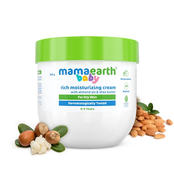 Mamaearth Baby Rich Moisturizing Cream With Almond Oil and Shea Butter
