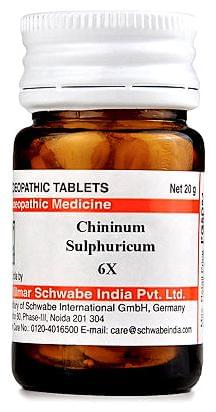 Dr Willmar Schwabe India Chininum Sulphuricum Trituration Tablet 6X