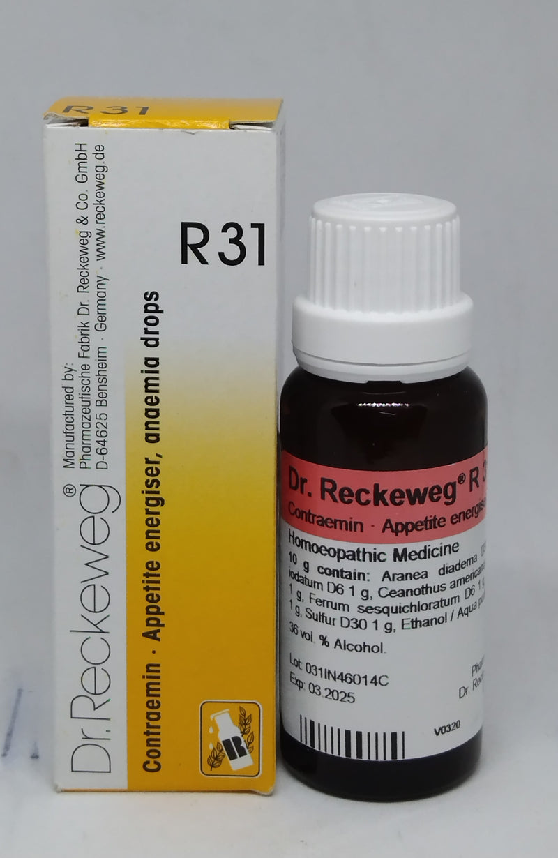 Dr. Reckeweg R31 Increases Appetite and Blood Supply Drop