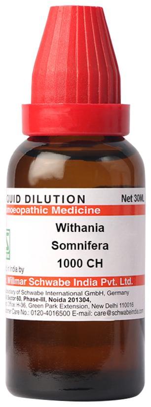 Dr Willmar Schwabe India Withania Somnifera Dilution 1000 CH