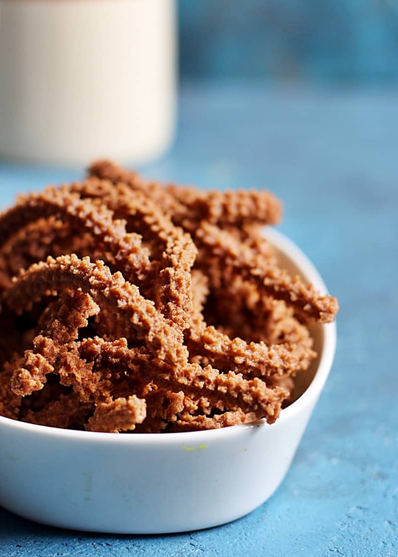 Telangana snacks Butter Ragi Murukulu