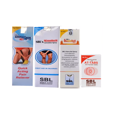 SBL 118 First Aid Pack (Combo Of 4) 120gms