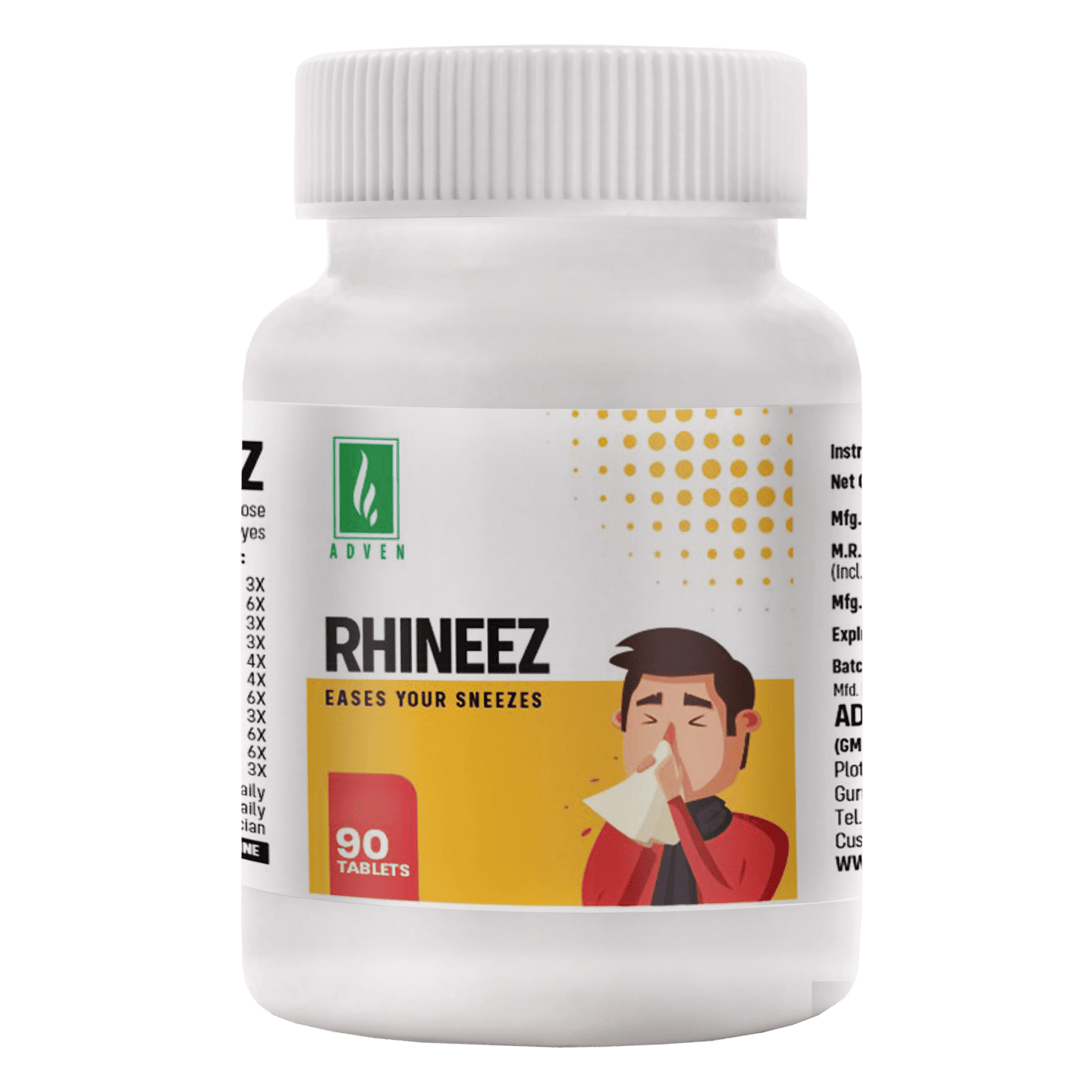 Adven Rhineez Tablets Eases Your Sneezes 