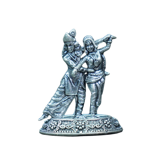 Mahita Collections Pure Silver Antique Radha Krishn 25.25g