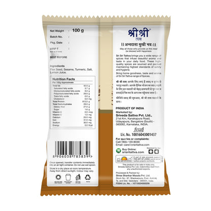 Sri Sri Tattva Roasted Flaxseed - Atasi