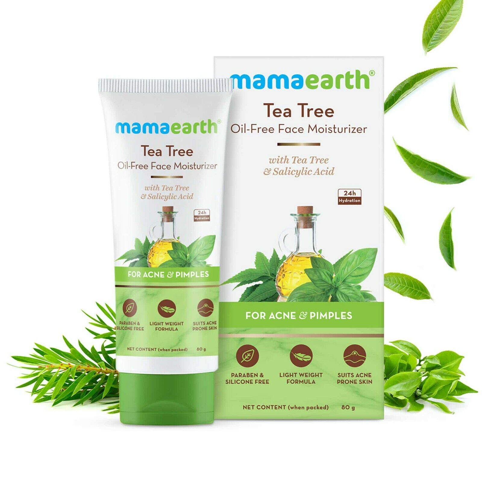 Mamaearth Tea Tree Oil-Free Face Moisturizer 80ml