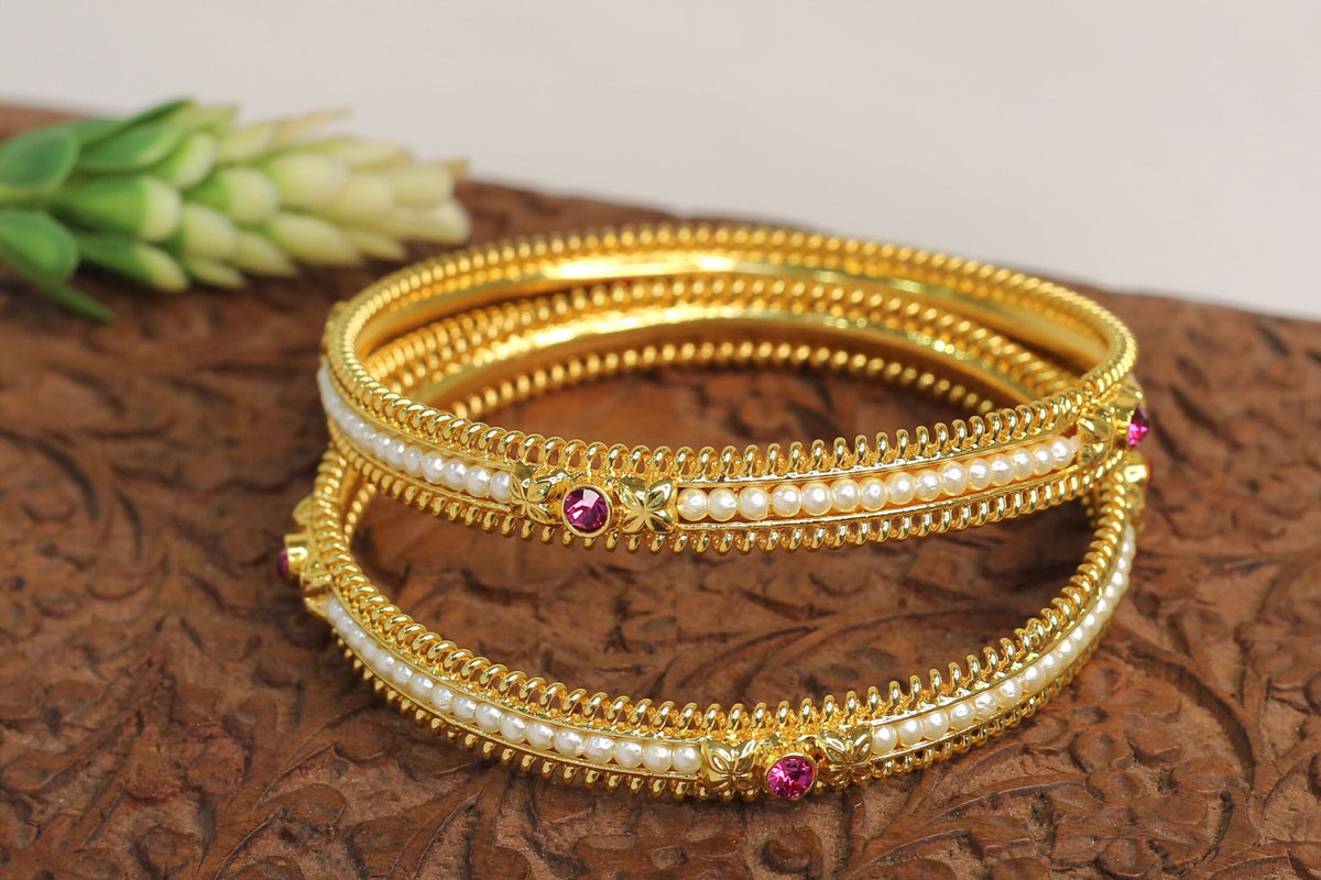 Shubhra Pearl Bangle 1612