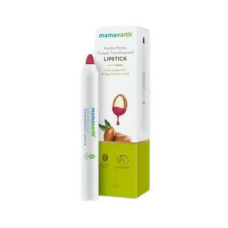 Mamaearth Hydra|Matte Crayon Transferproof Lipstick Lychee Pink