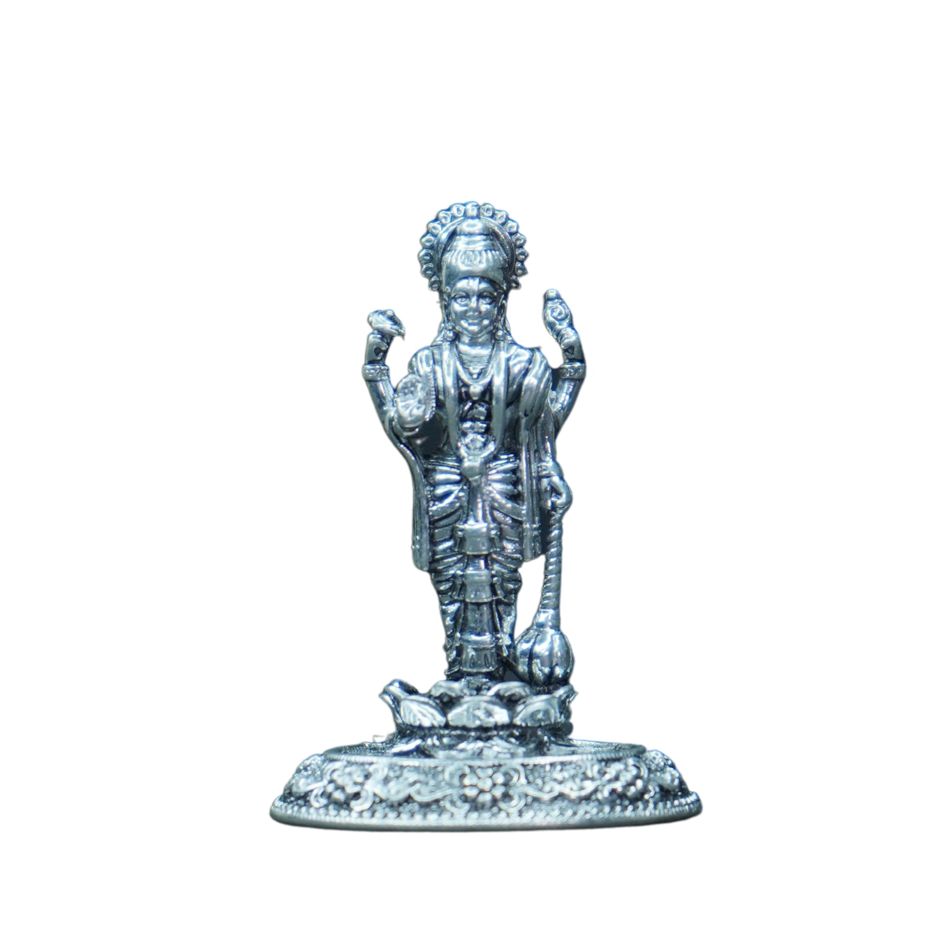 Mahita Collections Pure Silver Antique Satya Narayana Swamy 18.15g