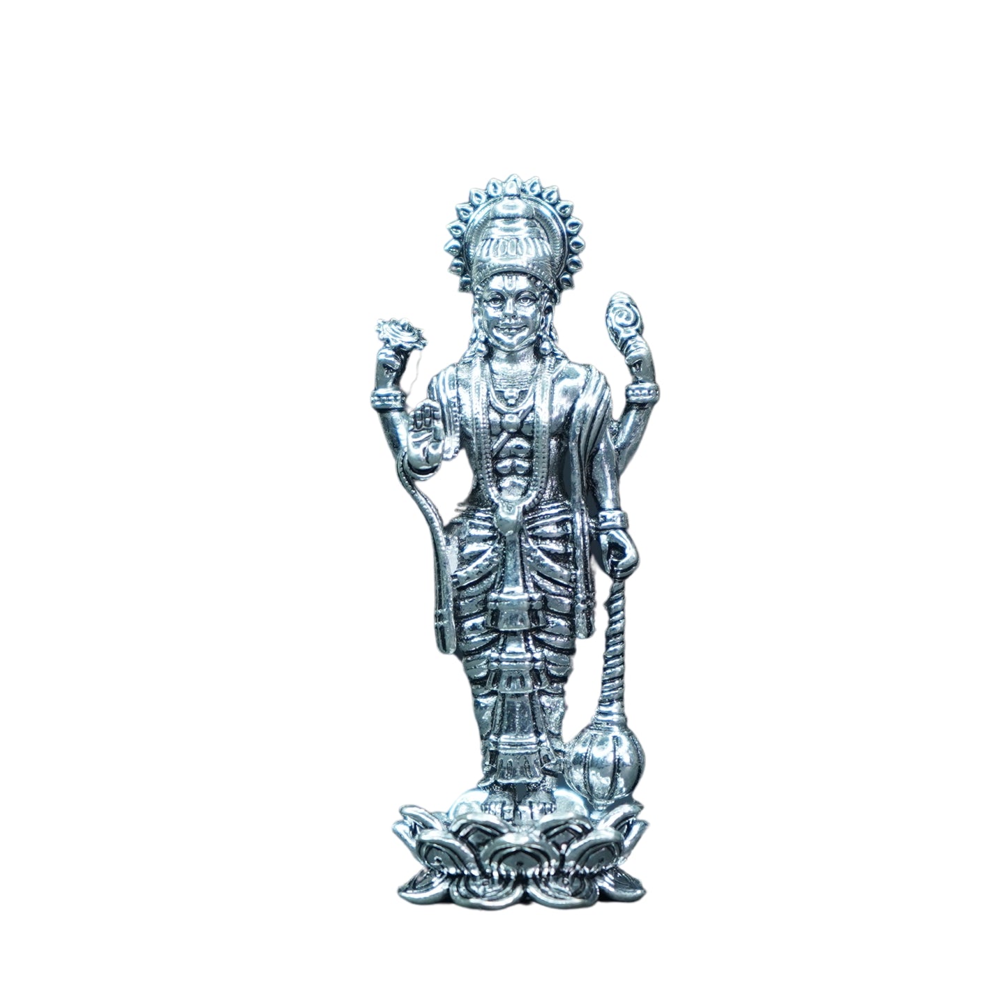 Mahita Collections Pure Silver Antique Satya Narayana Swamy 48.89g