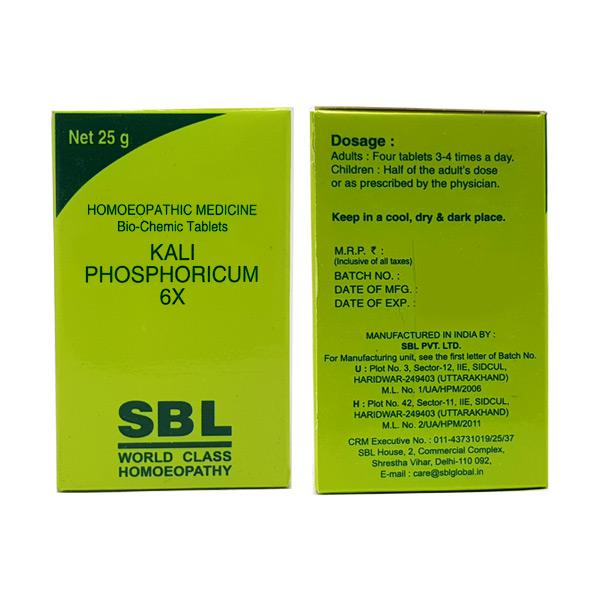 SBL Kali Phosphoricum Biochemic Tablet 12X