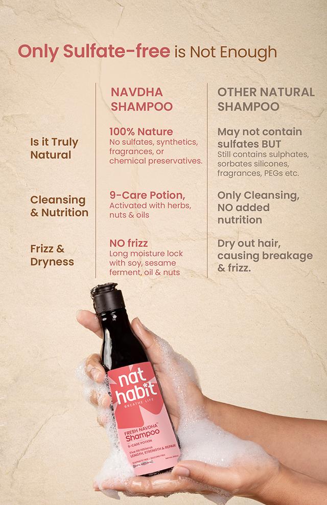 Nat Habit Five Oil Hibiscus Navdha Shampoo
