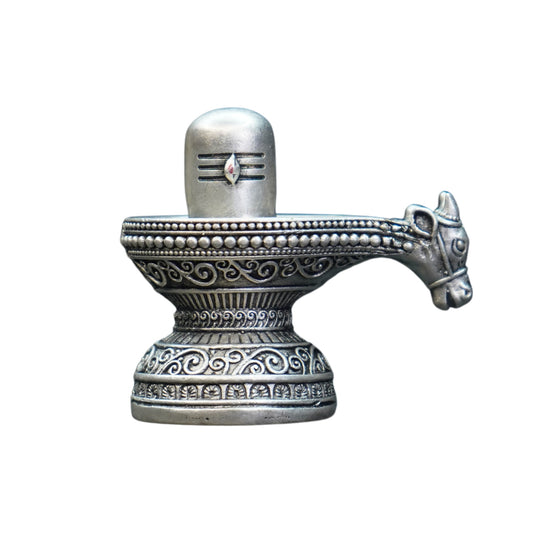 Mahita Collections Pure Silver Antique Shiva Lingam 35.51G