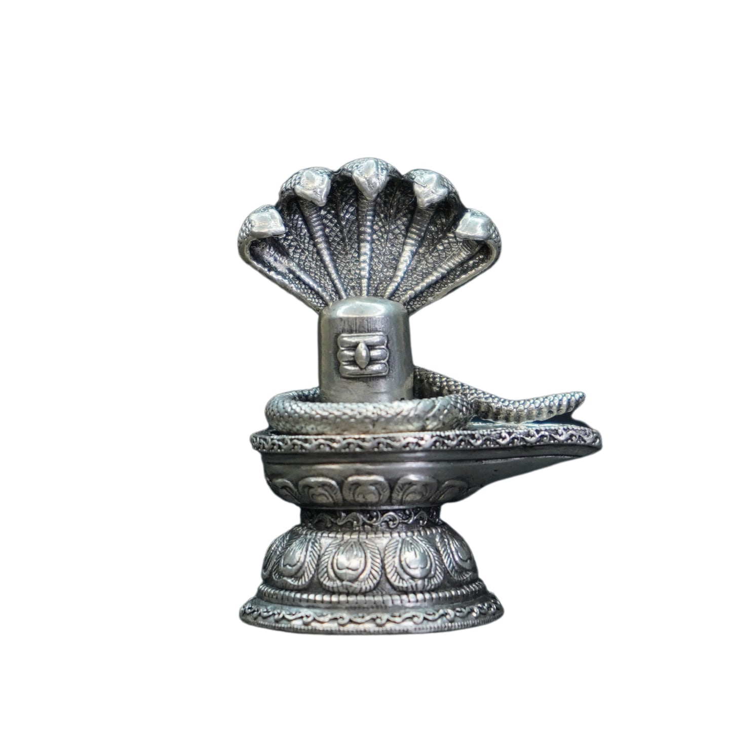 Mahita Collections Pure Silver Antique Shivling 18.74G