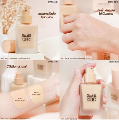 Sivanna Colors Silky Matte Coverage Foundation SPF 15