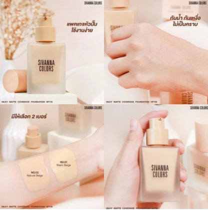 Sivanna Colors Silky Matte Coverage Foundation SPF 15