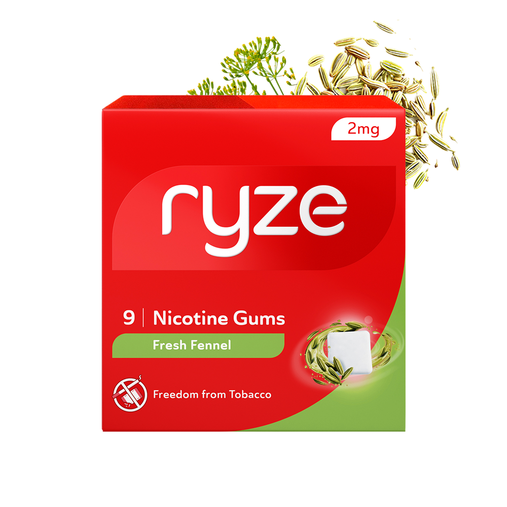 Ryze Nicotine Gum (2 mg, Fresh Fennel)