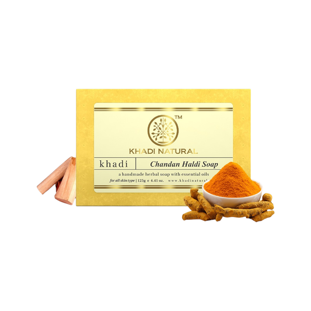 Khadi Natural Chandan Haldi Handmade Soap